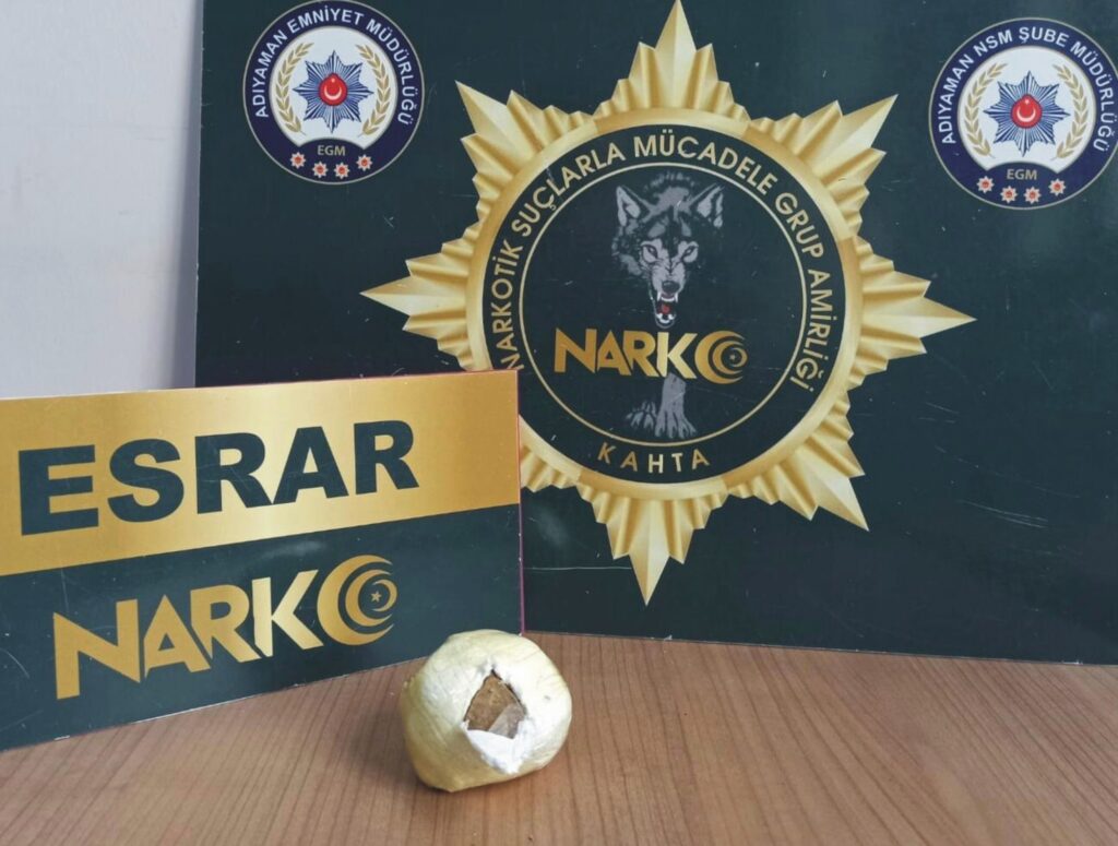 Kahta’da uyuşturucu sevkiyatına 1 gözaltı