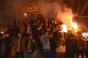 Adıyaman’da Galatasaraylıların derbi coşkusu