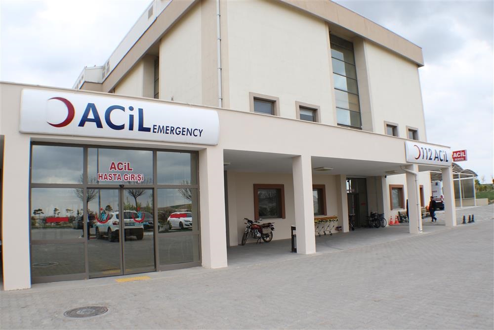 Elektrik direğine çarparak devrilen TIR sürücüsü yaralandı