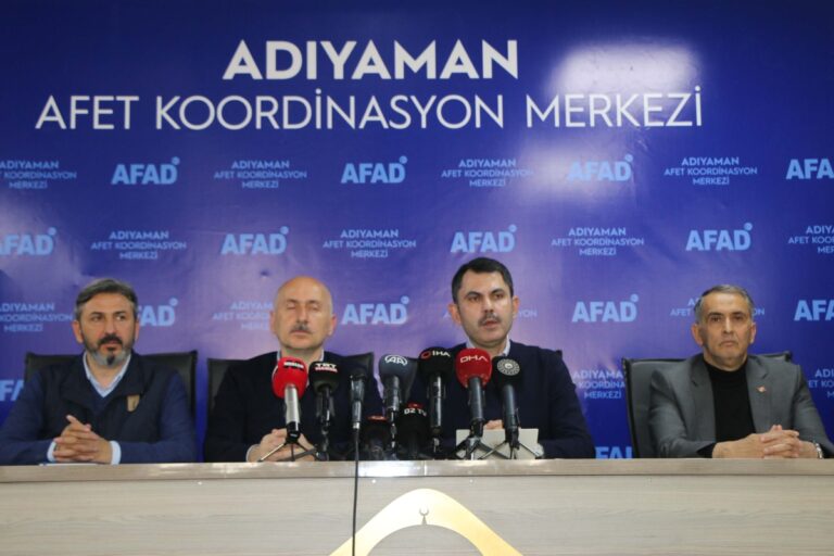 Bakan Kurum: Adıyaman’da 28 bin 547 binayı yıkık, acil yıkılacak ve ağır hasarlı olarak tespit ettik
