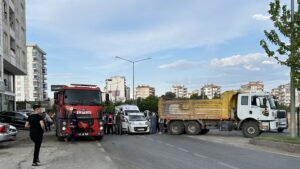 Kahta Adıyaman çıkışında kaza meydana geldi.