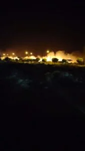 Adıyaman’da akşam saatlerinde çıkan yangın paniğe neden oldu.