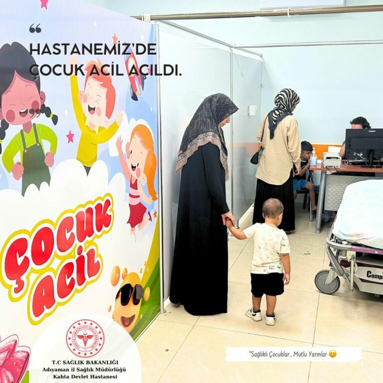 Kahta Devlet Hastanesi’nde Çocuk Acil Açıldı.