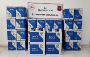 Elazığ’da 320 bin kaçak makaron ele geçirildi