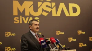 Bakan Yusuf Tekin, Genç MÜSİAD Sivas Genel Kurul toplantısına katıldı