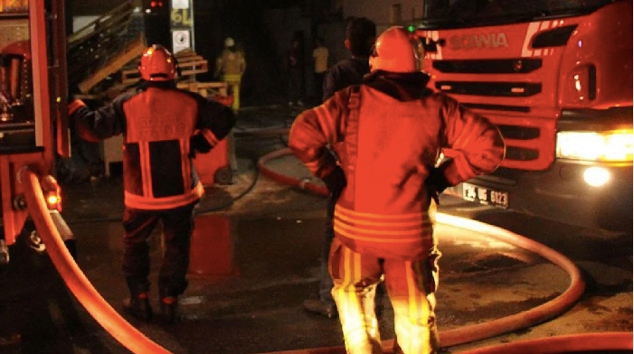 İşçi konteynerinde yangın; 3 ölü, 3 yaralı