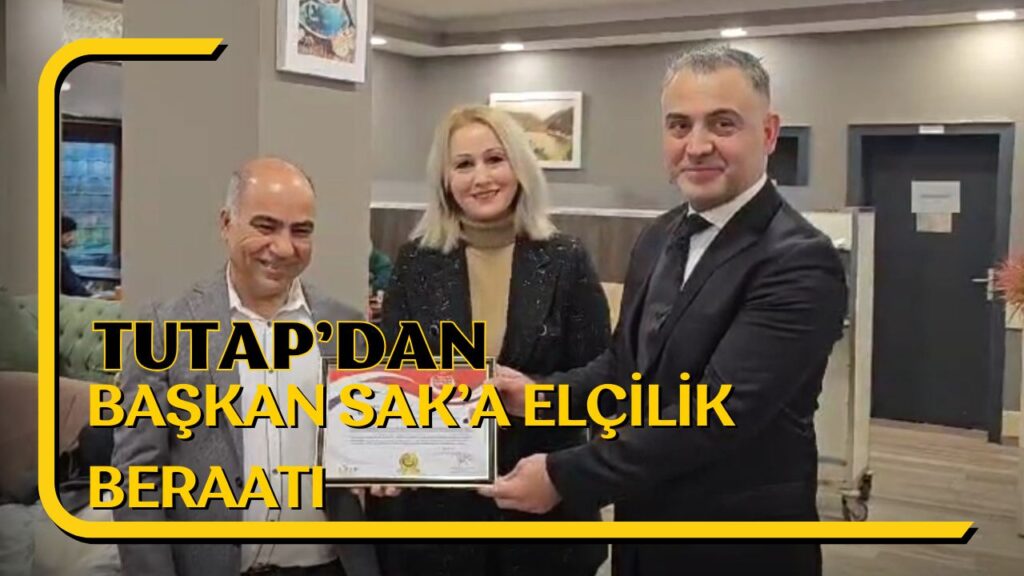 TUTAP’tan DR. Ali Sak’a Kültür ve Turizm Elçisi Beraatı