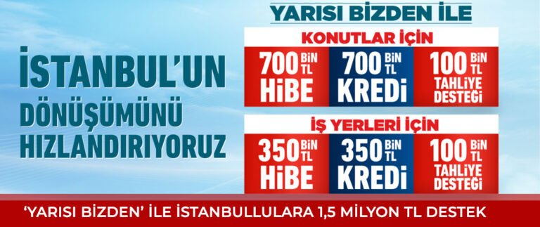 İstanbul’da yüzyılın dönüşümü için düğmeye basıldı