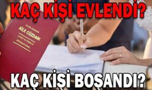 TÜİK evlilik oranlarını açıkladı