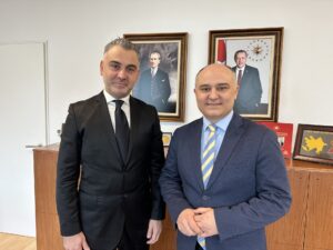 Gazeteci İlhan Kılıç Essen Başkonsolosu Taylan Özgür Aydın’ı ziyaret