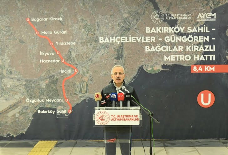 Ulaştırma ve Altyapı Bakanı Uraloğlu’ndan İstanbul’a müjde