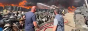 Ankara İvedik Organize Sanayi Bölgesinde yangın çıktı