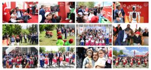 BAKAN TEKİN, 23 NİSAN ETKİNLİKLERİNE KATILDI