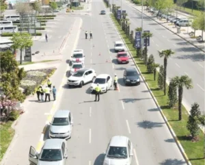 Balıkesir’de Bayram trafik tedbirleri drone ile sürdürülüyor