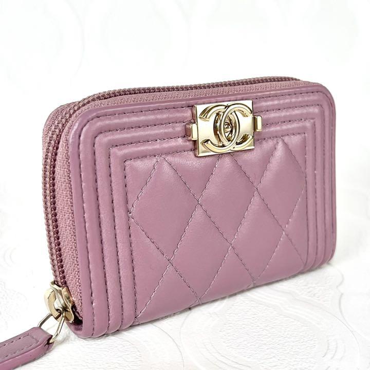 正規品✨美品✨ボーイ シャネル マトラッセ ラムスキン コインケースコインケース/小銭入れ 安い購入