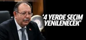 YSK’dan 4 Yerde Seçim Yenilenecek Kararı Çıktı!