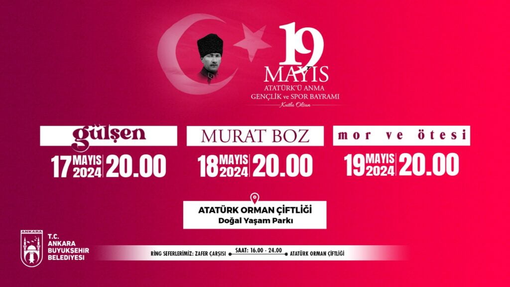19 Mayıs Başkentte büyük bir coşku ile kutlanacak