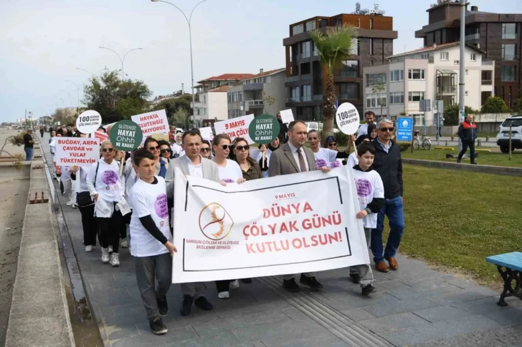 Samsun’da çölyak hastaları için farkındalık yürüyüşü düzenlendi
