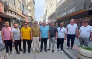 TİMBİR heyeti İskenderun Belediye Başkanı Dönmez ile bir araya geldi