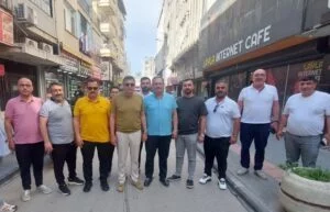 TİMBİR heyeti İskenderun Belediye Başkanı Dönmez ile bir araya geldi