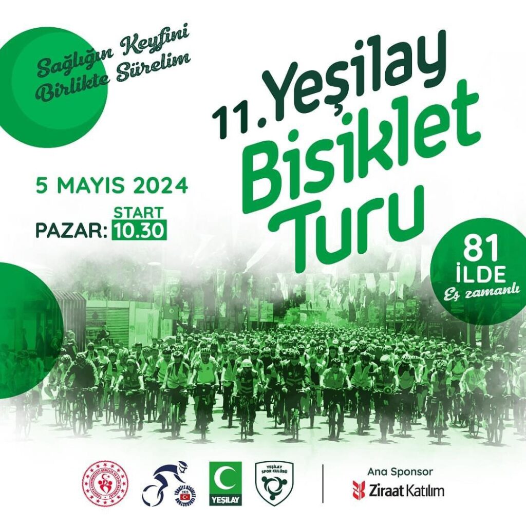 11. Yeşilay bisiklet turu başlıyor