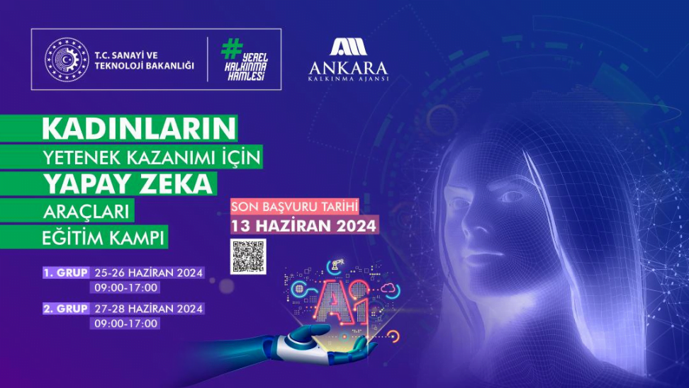 Kadınların yetenek kazanımı için yapay zeka araçlarının kullanımı eğitim kampı