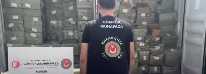 Mersin’de yapılan operasyonda 1 milyar lira değerinde kaçakçılık girişimi engellendi