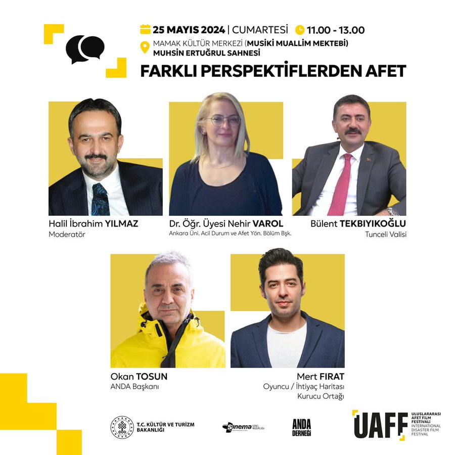 “Farklı Perspektiflerden Afet” paneli gerçekleştirilecek