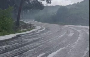 Alanya’ya dolu vurdu