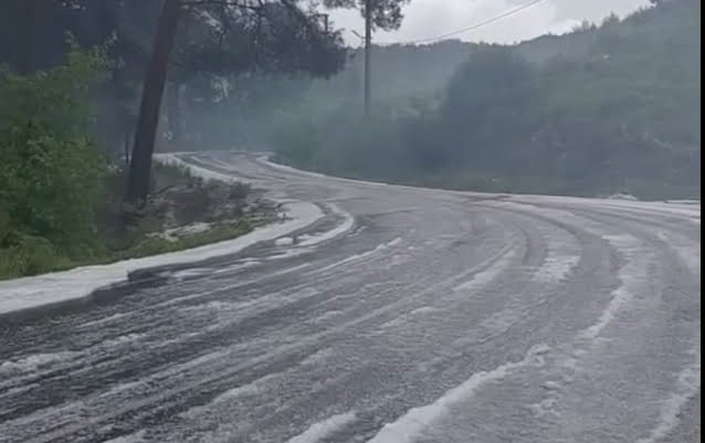 Alanya’ya dolu vurdu