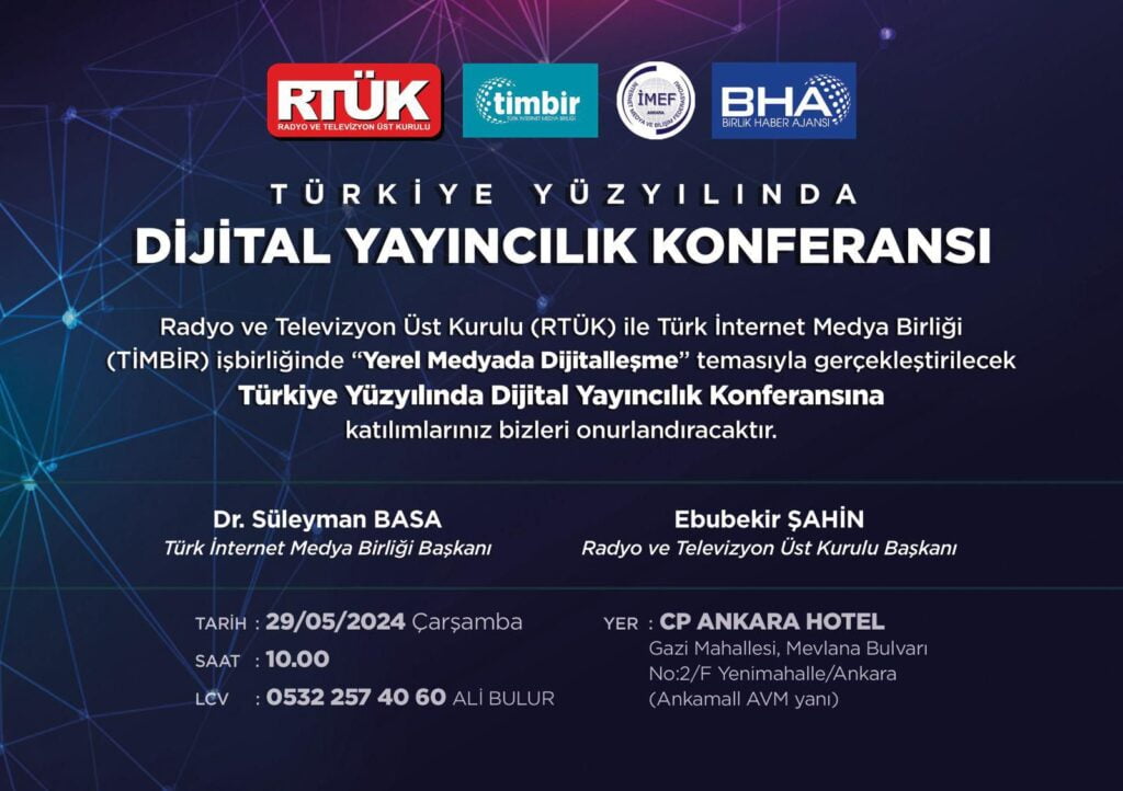 TİMBİR önderliğinde “Türkiye Yüzyılında Dijital Yayıncılık Konferansı” gerçekleştirilecek