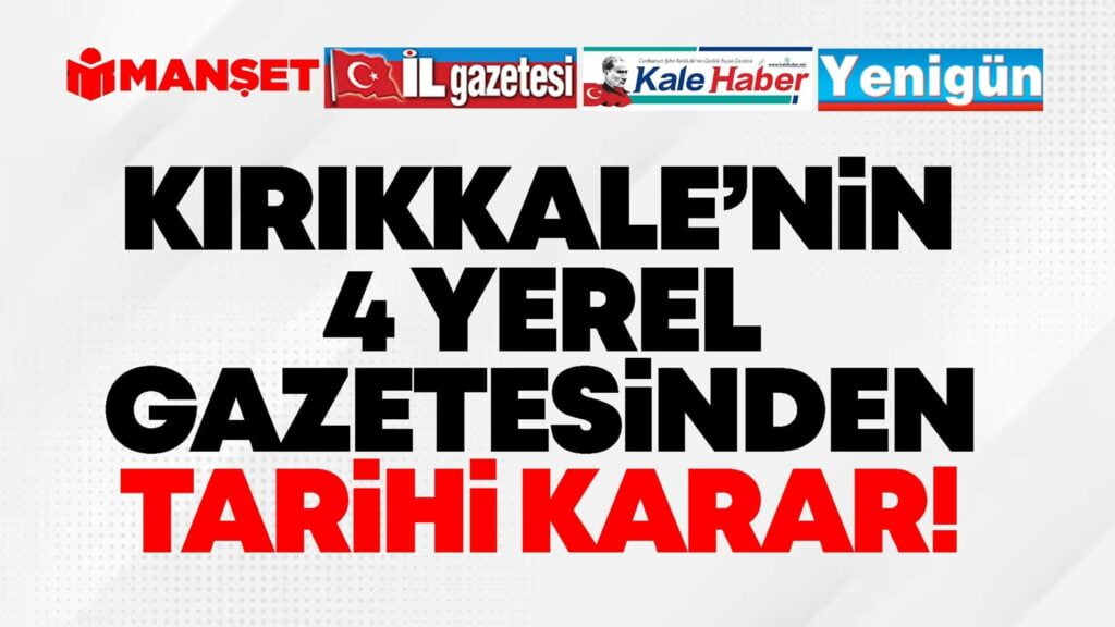Kırıkkale’de 4 Mahalli Gazete birleşti – Birlik Haber Ajansı- Türkiye’nin Haber Ağı