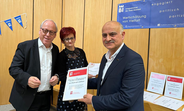 Bielefeld DİTİB Vatan Camii’ne uyum ödülü