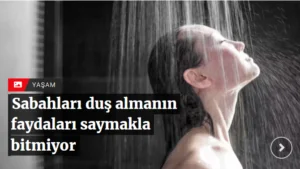 Sabahları duş almanın faydaları saymakla bitmiyor