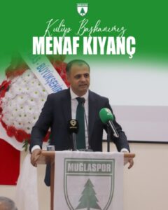 Muğlaspor’da Menaf Kıyanç yeniden başkan seçildi