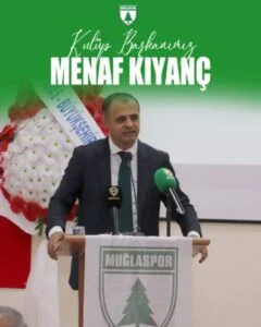 Muğlaspor’da Menaf Kıyanç yeniden başkan seçildi