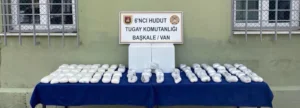 9 adet çuval içerisinde 38,5 kilogram metamfetamin ele geçirildi