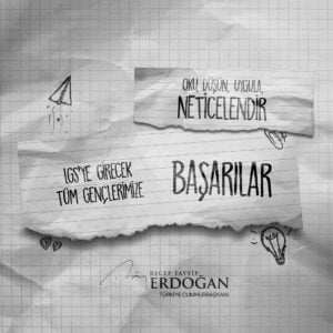 Erdoğan, yarın LGS’ye girecek öğrencilere başarı diledi