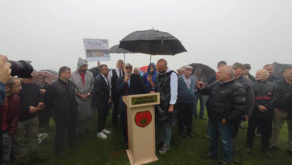 Giresunlular vahşi madenciliğe Garigen Tepesinde “Dur” dedi