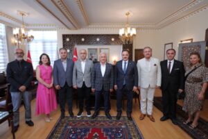 TİMBİR heyeti Aksaray’da; TİMBİR Yüksek İstişare Kurulu üyesi, Vali Kumbuzoğlu’na ziyaret