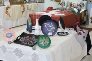 Düzova Köy Kadın Kursu’nun yılsonu sergisi açıldı