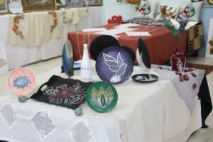 Düzova Köy Kadın Kursu’nun yılsonu sergisi açıldı