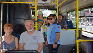 Alanya’da halk otobüsleri ve taksiler denetlendi