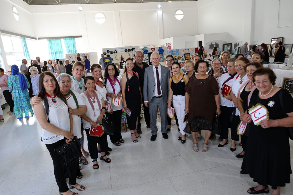 Töre, Güzelyurt’ta köy kadın kursları sergisinin açılışına katıldı