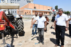 Başkan Taşkın Devam eden yeni yol çalışmalarını yerinde inceledi