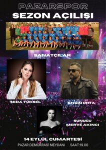 Pazarspor sezonu konserle açacak