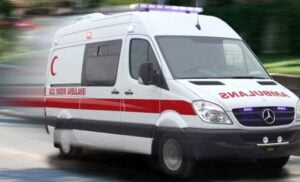 Ambulans kaçırdı, hastaneye gitti