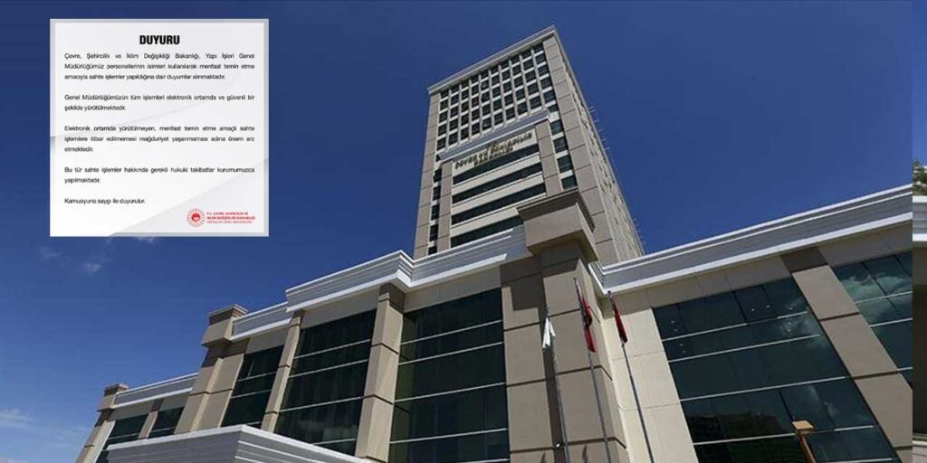 Çevre, Şehircilik ve İklim Değişikliği Bakanlığı’ndan ‘Dolandırıcılık’ uyarısı