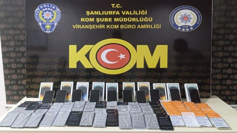 Urfa’da gümrük kaçağı cep telefonu operasyonu