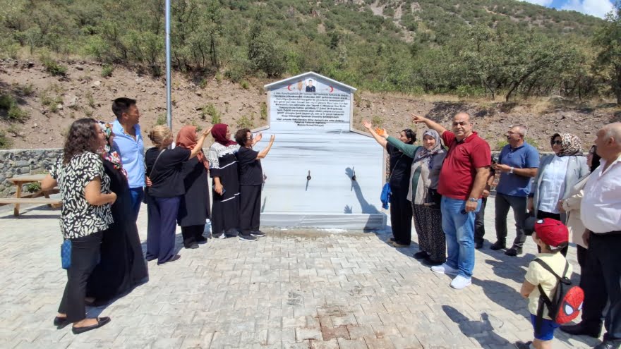 Şehidin adını taşıyan Çeşme törenle açıldı: